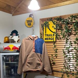 Two-Tone Fleece Hoodie